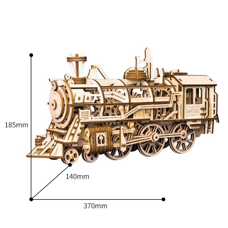 Brinquedo Quebra Cabeça 3D Trem Locomotiva Maria Fumaça Mdf