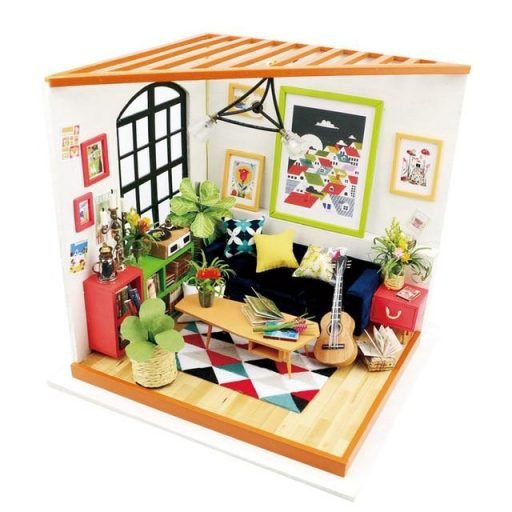 Brinquedo Educativo Miniatura Casinha c/ Mobília - Loja Lua Feliz