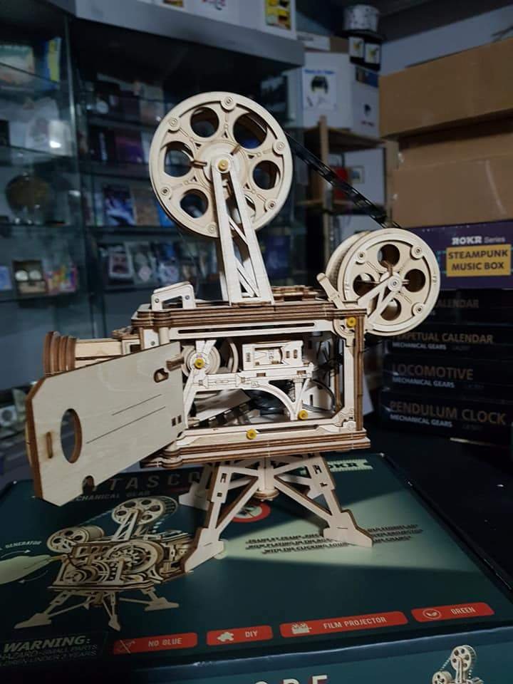 Quebra Cabeça 3D Madeira Projetor Vintage - Loja Lua Feliz